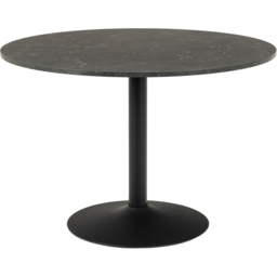 Florence Ibiza Round 4 Seater Dining Table Black and Matt Black - Furniture To Go - Wilko - thumbnail 3