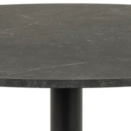 Florence Ibiza Round 4 Seater Dining Table Black and Matt Black - Furniture To Go - Wilko - thumbnail 6