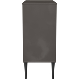 Crowndale Hong Kong 4 Drawer Slatt Effect and Graphite Chest of Drawers Ready Assembled - Slatt Effect & Graphite - Wilko - thumbnail 4