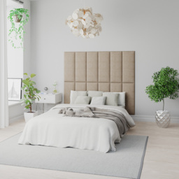 Aspire EasyMount Mink Cream Malham Weave Upholstered Wall Mounted Headboard Panels 8 Pack - Aspire Beds - Wilko - thumbnail 5