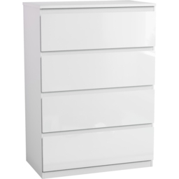 Vida Designs Glinton 4 Drawer White Chest of Drawers - Wilko - thumbnail 3