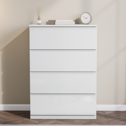 Vida Designs Glinton 4 Drawer White Chest of Drawers - Wilko - thumbnail 4