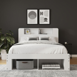GFW Anya King Size White Integrated Storage Ottoman Bed - Wilko - thumbnail 7