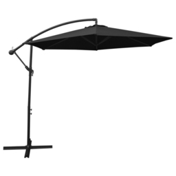 Monster Shop Black Cantilever Parasol 3m - MonsterShop - Wilko