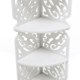 Living and Home Multi Tiered White Corner Plant Stand - Size: 22 x 30 x 80cm - Wilko - thumbnail 5