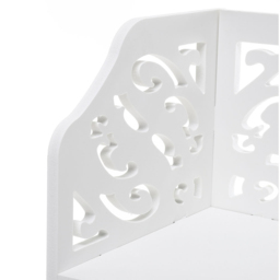 Living and Home Multi Tiered White Corner Plant Stand - Size: 22 x 30 x 80cm - Wilko - thumbnail 4