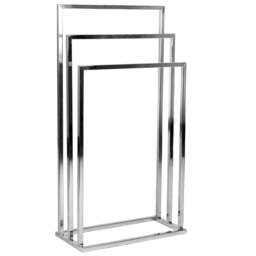 Bath Vida 3 Tier Square Towel Stand - Size: 85 x 45 x 22cm - Wilko - thumbnail 1
