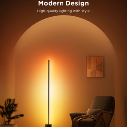 Govee Pro RGBICWW LED Smart Black Floor Lamp with Speaker - Size: 23 x 17.5 x 40.5cm - Multi - Wilko - thumbnail 4