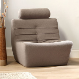Desser Furniture Shadow Grey Boucle Fabric Cosy Chair - Size: Single - Wilko - thumbnail 7