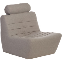 Desser Furniture Shadow Grey Boucle Fabric Cosy Chair - Size: Single - Wilko - thumbnail 3