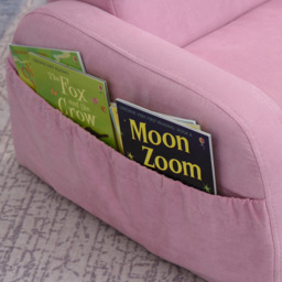 Tommy Toys 2 in 1 Pink Padded Wood Frame Kids Fold Out Armchair - Wilko - thumbnail 4