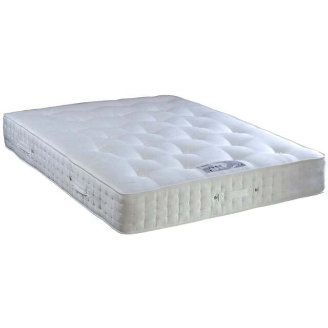 Tennyson Single 4000 Twin Pocket Sprung Natural Orthopaedic Mattress - White - Bedmaster - Wilko - image 1
