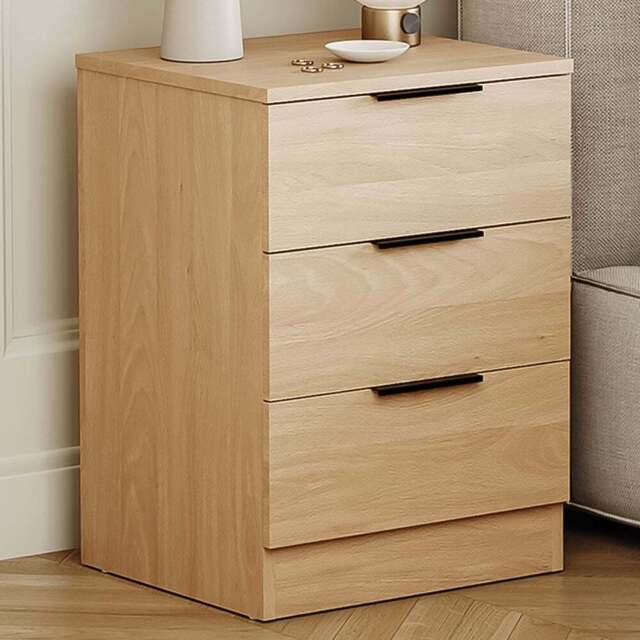 Vida Designs Trega 3 Drawer Pine Bedside Cabinet Set of 2 - Wilko - image 1
