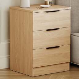 VIDA DESIGNS Trega 3 Drawer Pine Bedside Cabinet Set of 2 - Wilko