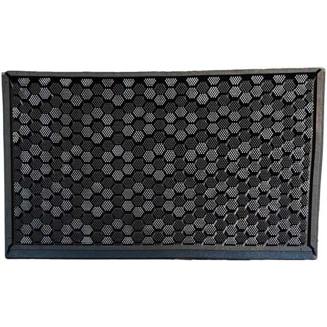 My Home Rubber Pin Door Mat Black - Wilko - image 1