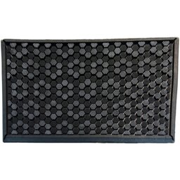 My Home Rubber Pin Door Mat Black - Wilko - thumbnail 1