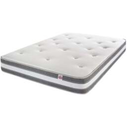 Aspire Pocket+ Small Double Duo Breathe Airflow Dual Sided Tufted Mattress - White - Aspire Beds - Wilko