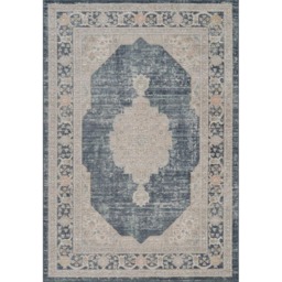 Desire Rugs Maia Navy Orchid Floral Non Slip Rug 60 x 220cm - Blue - Wilko - thumbnail 7