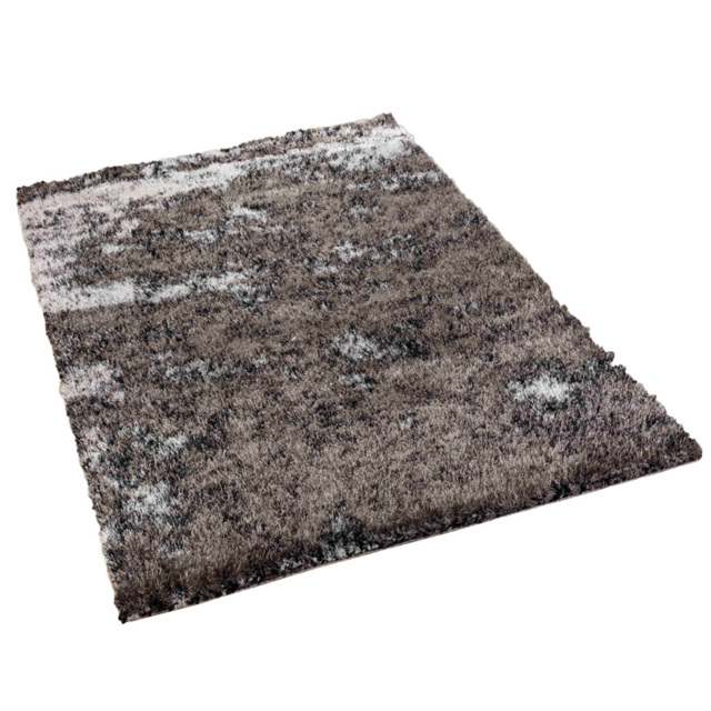 Desire Rug Modern Silver Two Tone Shimmer Soft Shaggy Area Rug 60 x 220cm - Desire Rugs - Wilko - image 1