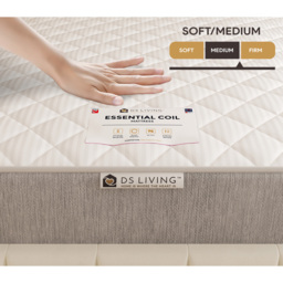 DS Living Ortho Small Double Bonnell Spring Mattress with Comfort Layers - White - Wilko - thumbnail 6