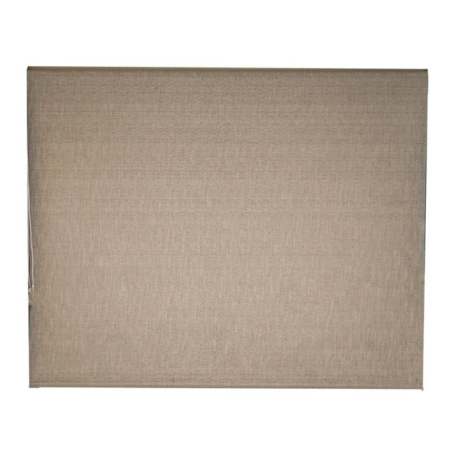 Textured Blackout Roller Blind - Linen Grey/90cm - Size: W 90 x D 160cm - Wilko - image 1