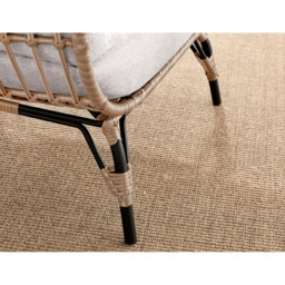 Furniturebox Veza Beige Rattan Egg Chair with Cushions - Size: 84 x 107.5 x 148.5cm - Cream - Wilko - thumbnail 6