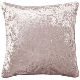Intimates Plain Crushed Velvet Blush Filled Cushion 43 x 43cm 2 Pack - Pink - Wilko