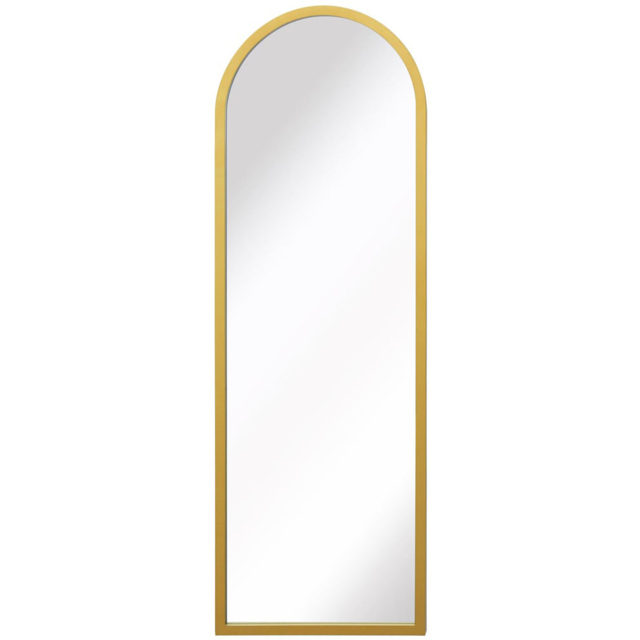 MirrorOutlet The Arcus Gold Framed Arched Garden Wall Mirror 120 x 40cm - Size: 120 x 40 x 3cm - Wilko - image 1