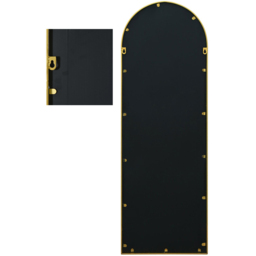 MirrorOutlet The Arcus Gold Framed Arched Garden Wall Mirror 120 x 40cm - Size: 120 x 40 x 3cm - Wilko - thumbnail 5