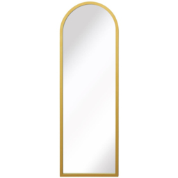MirrorOutlet The Arcus Gold Framed Arched Garden Wall Mirror 120 x 40cm - Size: 120 x 40 x 3cm - Wilko - thumbnail 1