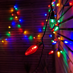 Samuel Alexander 120 Multicolour LED Bulb Multi-Function Black Festoon Light 12m - Size: 5 x 1200 x 5cm - Multi Coloured - Wilko