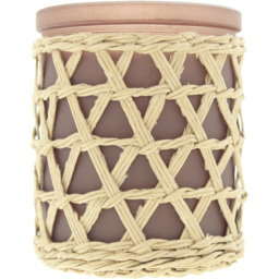 French Connection Bamboo Collection Black Cherry and Cedarwood Scented Candle - Size: 9.3 x 7.6 x 6.1cm - n/a - Wilko