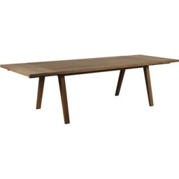 Florence A Line Smoked Oak Rectangular Dining Table Extension Leaf - Size: 3.6 x 42 x 95cm - Brown - Furniture To Go - Wilko - thumbnail 3