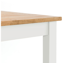 Julian Bowen Coxmoor 2 Seater Square Dining Table Ivory and Oak - Cream - Wilko - thumbnail 6
