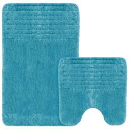 Velosso Linear Jade Bath Mat Set - Size: 50 x 80 x 1cm - Green - Wilko