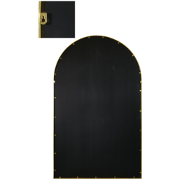 MirrorOutlet The Arcus Gold Framed Arched Leaner and Wall Garden Mirror 190 x 120cm - Size: 190 x 120 x 3cm - Wilko - thumbnail 5