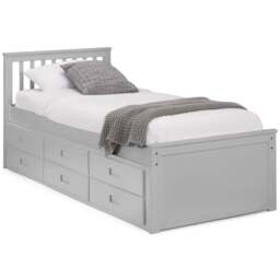 Julian Bowen Dove Grey Maisie Bed with Underbed and Drawers - Size: Single - Wilko - thumbnail 5