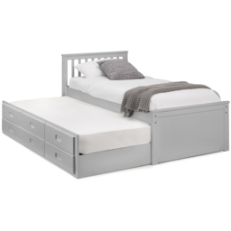Julian Bowen Dove Grey Maisie Bed with Underbed and Drawers - Size: Single - Wilko - thumbnail 7