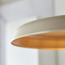 Merano Afragola Dome Matt Warm White and Satin Gold Pendant Ceiling Light - Size: 50 x 50 x 169cm - Wilko - thumbnail 7