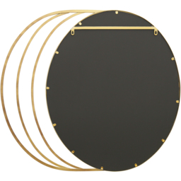 Charles Bentley Prague Gold Round Wall Mirror - Size: 2.5 x 90 x 100cm - Wilko - thumbnail 4