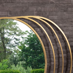 Charles Bentley Prague Gold Round Wall Mirror - Size: 2.5 x 90 x 100cm - Wilko - thumbnail 5
