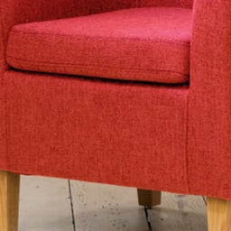 Artemis Home Alderwood Red Hessian Tub Chair - Size: Single - Wilko - thumbnail 3