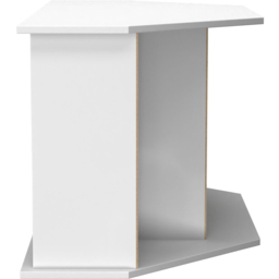 Crowndale Contrast Single Drawer 5 Shelf Grey Matt and White Corner TV Unit Ready Assembled - Size: 51 x 110 x 52cm - Grey Matt & White - Wilko - thumbnail 4