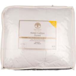 Divante Double White Hotel Cotton Duvet 4.5 Tog - Wilko - thumbnail 1