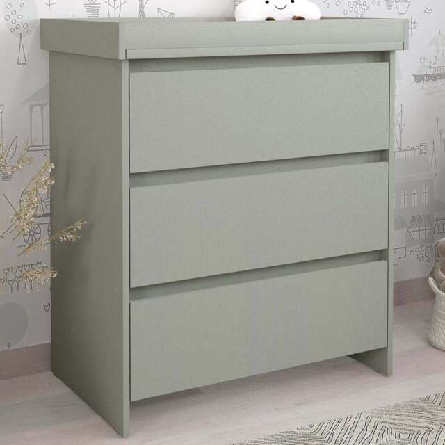 Shefa 880 3 Drawer Grey Kids Changing Unit - Size: 92 x 80 x 50cm - Wilko - image 1