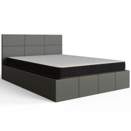 GFW King Size Grey Faux Leather End Lift Ottoman Bed with Memory Pocket Spring Mattress - Wilko - thumbnail 5