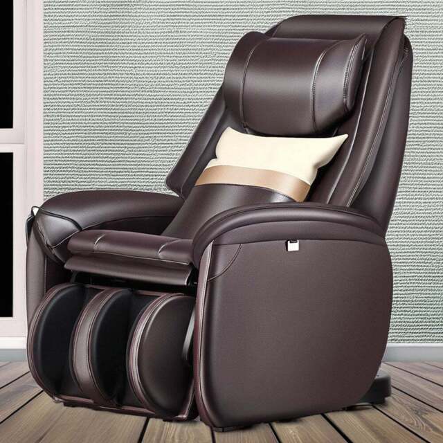 Costway Brown 3D Zero Gravity Massage Chair with Full Body Massage and Back Heater - Size: Single - Wilko - image 1