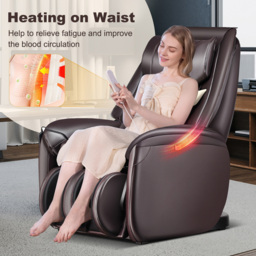 Costway Brown 3D Zero Gravity Massage Chair with Full Body Massage and Back Heater - Size: Single - Wilko - thumbnail 5