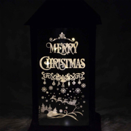 Shatchi Black Nativity Theme LED Lantern Christmas Decoration - Size: 22 x 12 x 10cm - Wilko - thumbnail 5