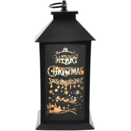 Shatchi Black Nativity Theme LED Lantern Christmas Decoration - Size: 22 x 12 x 10cm - Wilko - thumbnail 3